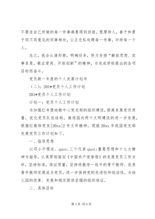新年党员工作计划.docx