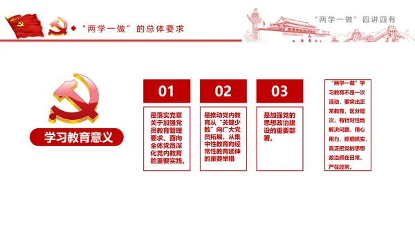 精讲解读两学一做四讲四有PPT