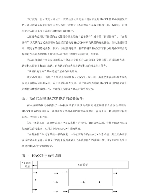 公司食品安全全新体系基础规范.docx