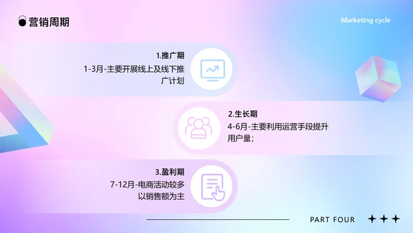 蓝紫色创意时尚渐变风品牌宣传推广