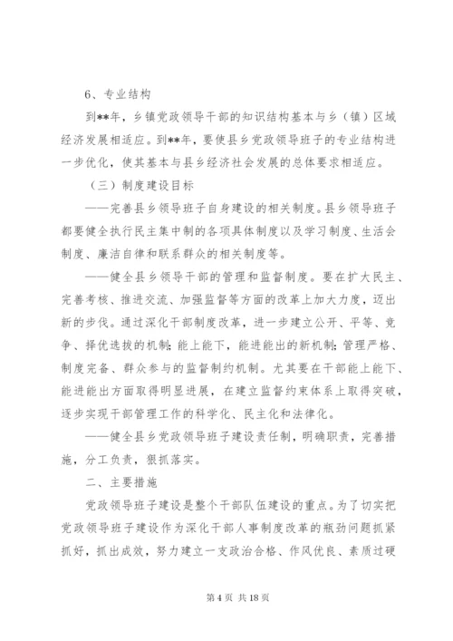 党政领导班子建设措施.docx