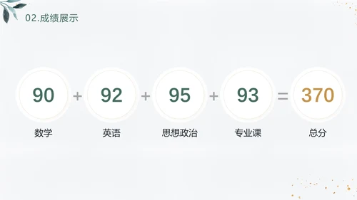 简约小清新研究生面试复试简历通用PPT模版