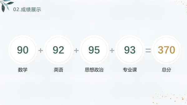 简约小清新研究生面试复试简历通用PPT模版