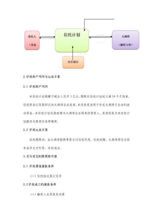 信托贷款集合资金信托计划可行性研究报告.docx