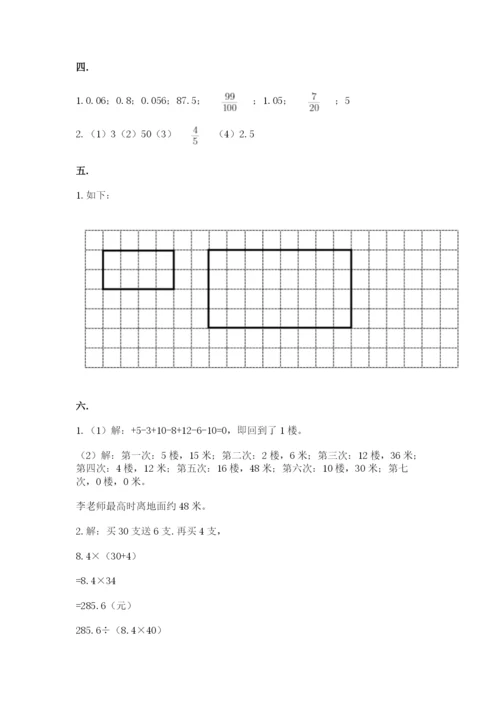 苏教版六年级数学小升初试卷含答案（轻巧夺冠）.docx