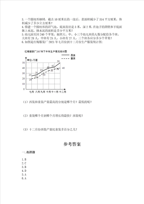 小学升初中六年级数学考试试卷附完整答案【精选题】