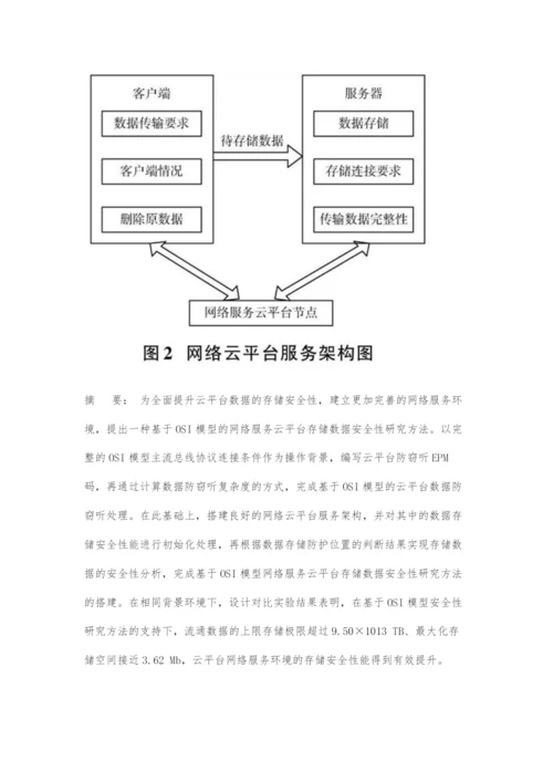 基于OSI模型的网络服务云平台存储数据安全性研究.docx