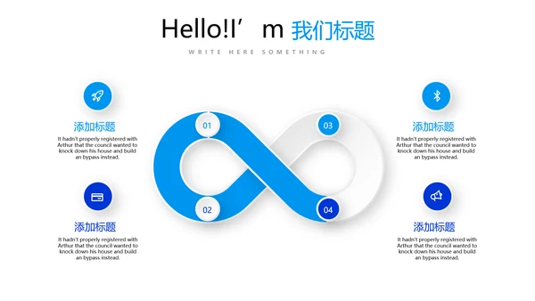 蓝色时尚述职报告工作总结商务通用PPT动态模板
