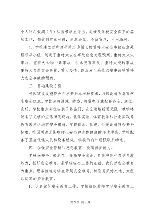 学校安全工作自查报告 (42).docx