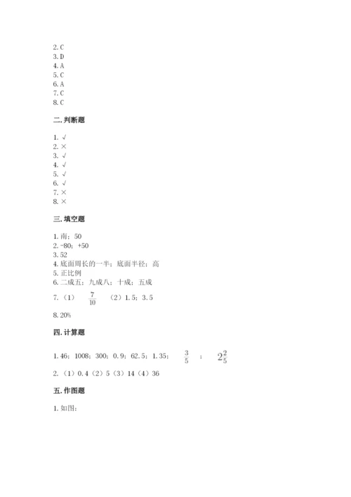 沪教版数学六年级下册期末检测试题及参考答案（培优b卷）.docx