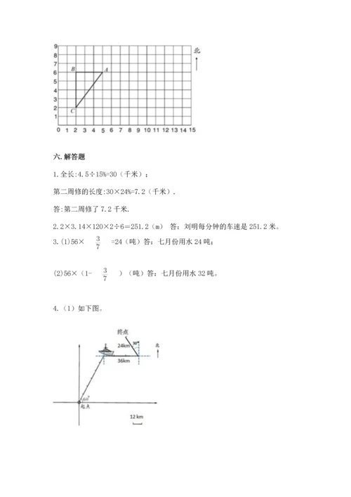 人教版六年级上册数学期末检测卷及完整答案（夺冠）.docx