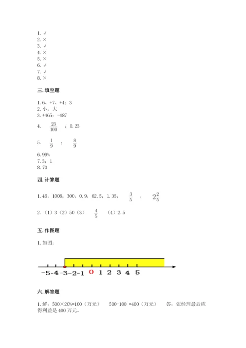 北京版六年级下册期末真题卷及答案【名师系列】.docx