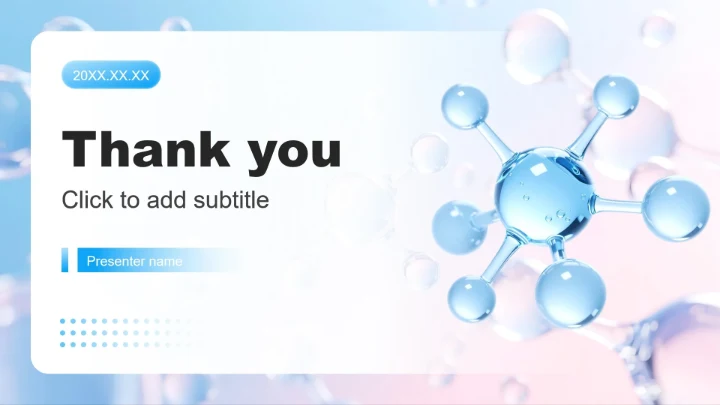 蓝粉色简约风医美医疗行业调研报告PPT主题模板