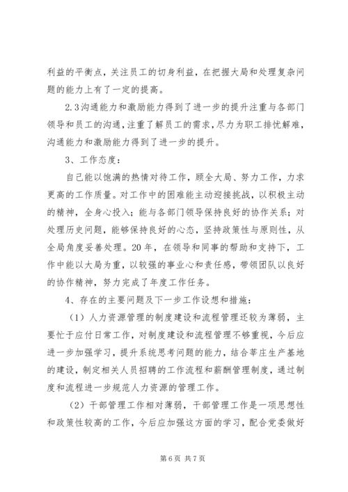 人力资源部负责人述职报告范文.docx