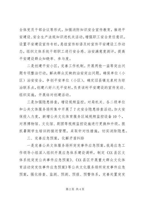 体育局201X上半年社会治安综合治理工作总结.docx