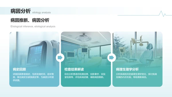 蓝色商务风临床实习病例汇报PPT模板