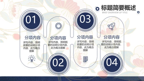 蓝色国潮风中国汉服文化介绍动态PPT模板