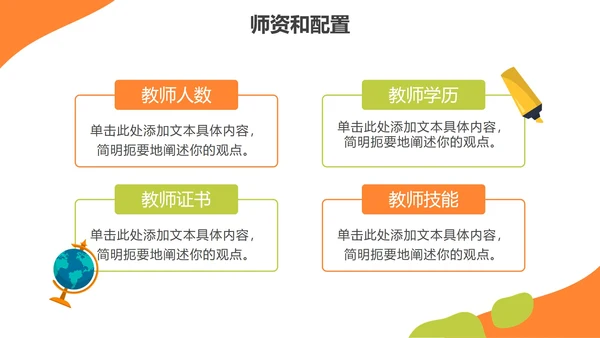 卡通活泼实景课后教育机构介绍PPT模板