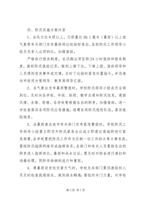 防洪水安全工作实施方案.docx