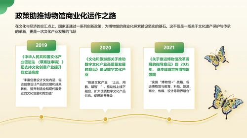 绿色国潮风2024年博物馆文创产业研究报告PPT