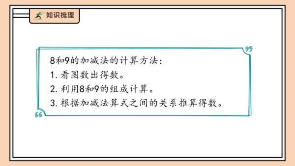 【课堂无忧】人教版一年级上册-2.8 8和9的加减法（课件）(共31张PPT)