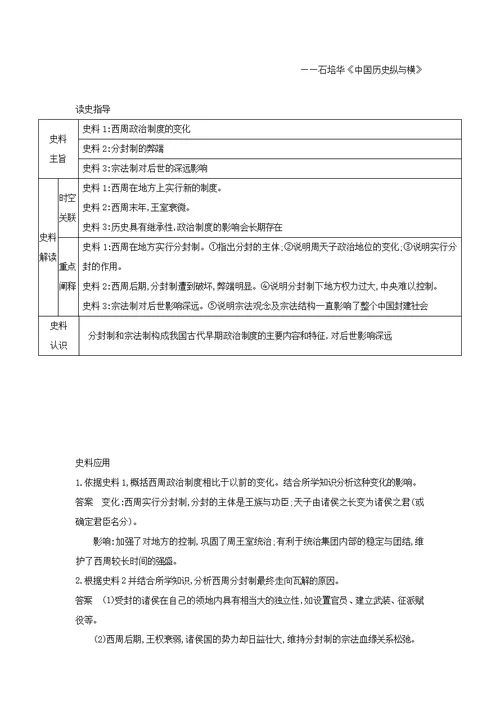 江苏专版2020版高考历史一轮总复习第一部分中国古代史专题一古代中国的政治制度讲义