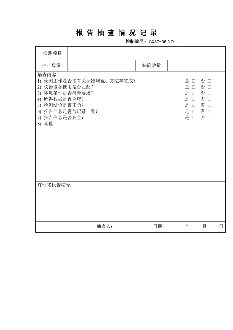 报告抽查情况记录.docx