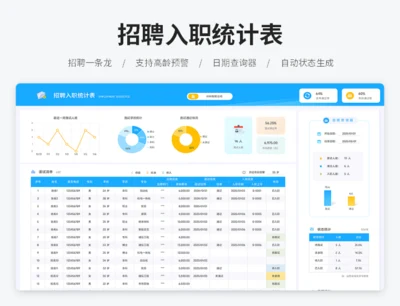 招聘入职统计表