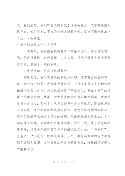 新学期班级工作个人总结.docx