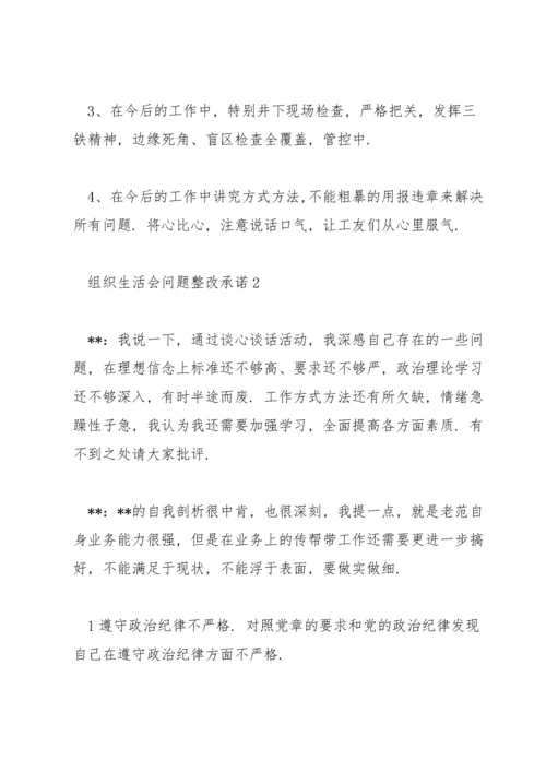 2022组织生活会整改承诺.docx
