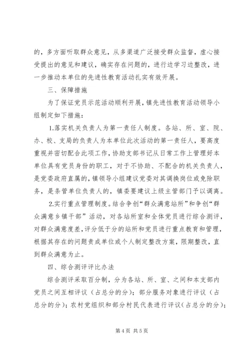 镇开展党员示范活动工作方案 (2).docx