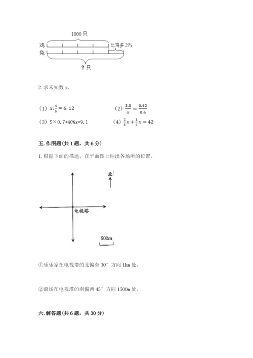 北师大版六年级下册数学期末测试卷含完整答案（易错题）.docx