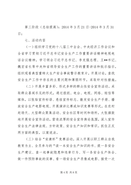 乡镇百日安全生产活动实施方案.docx