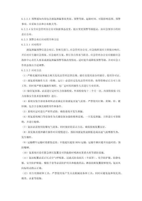 液氨泄漏专项应急专题预案.docx