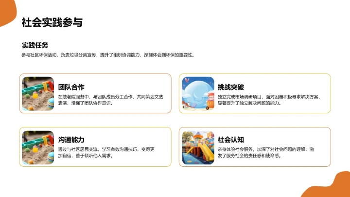 学生期末表现与成长亮点PPT