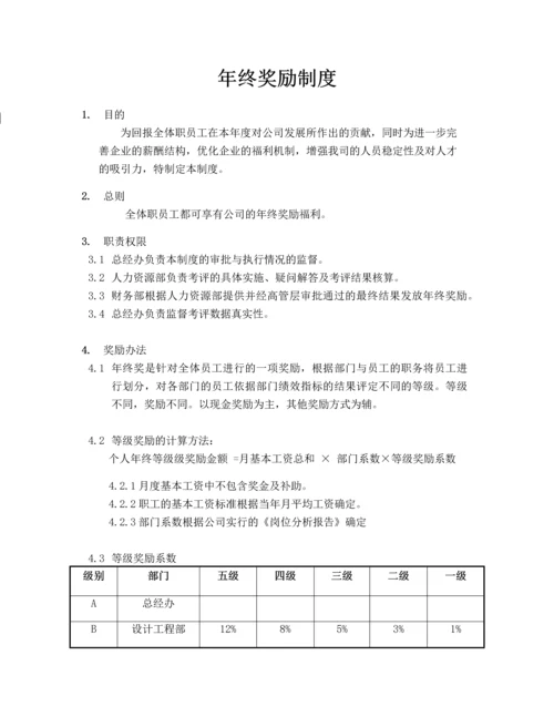 年终奖实施方案(评定方法-计算方案).docx