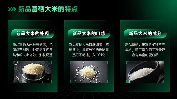 绿色科技风科技富硒大米新品发布会