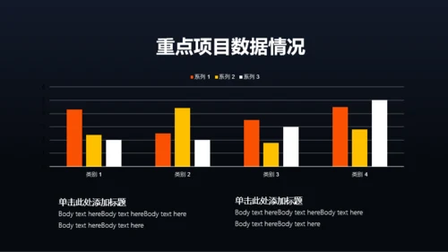 大气星空商务总结汇报