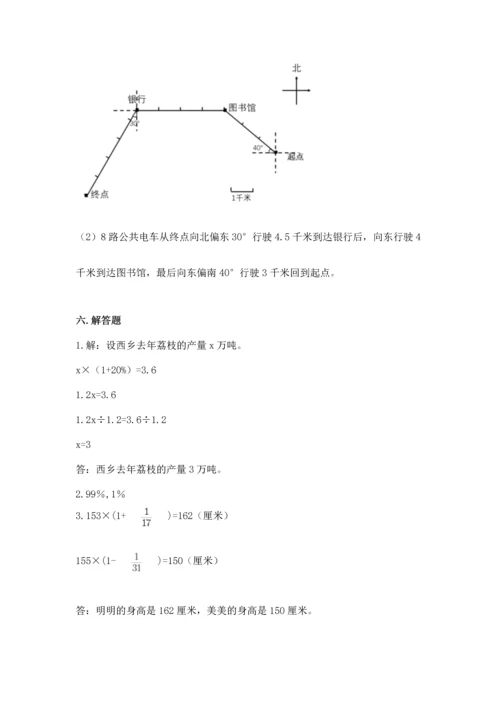 小学六年级上册数学期末测试卷附答案【典型题】.docx