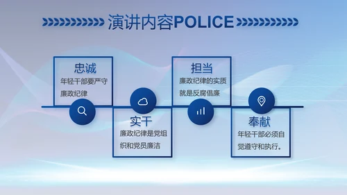 蓝色科技感公安信息化建设总结PPT