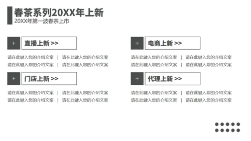 茶业店春茶产品介绍宣传手册通用PPT模板