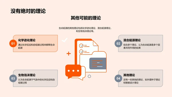 生物演化与起源教学PPT模板