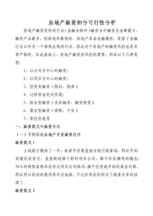 房地产融资综合项目融资方案.docx