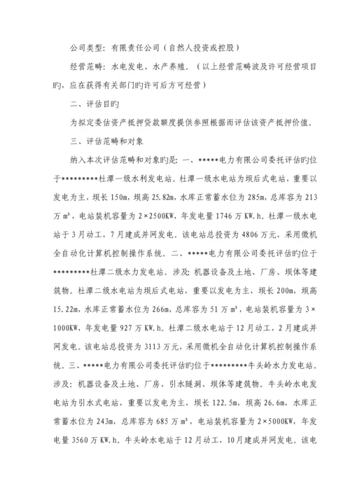 电力公司资产评估基础报告.docx