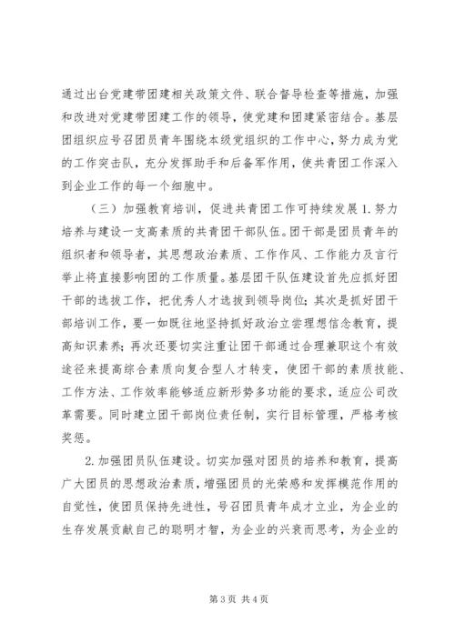 基层共青团工作调研报告.docx