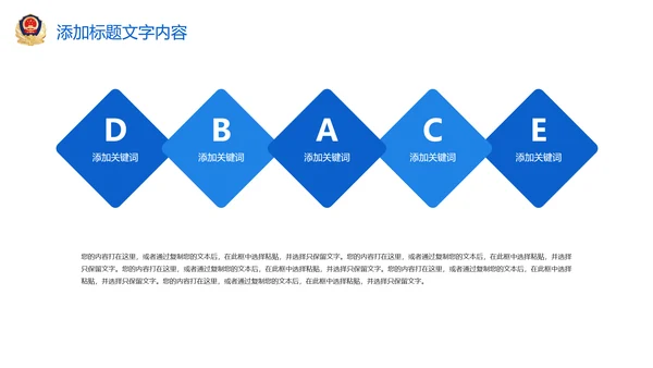 蓝色大气稳重人民公安警察案件汇报ppt