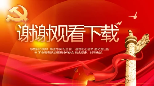 党支部党员大会风采展示动态PPT