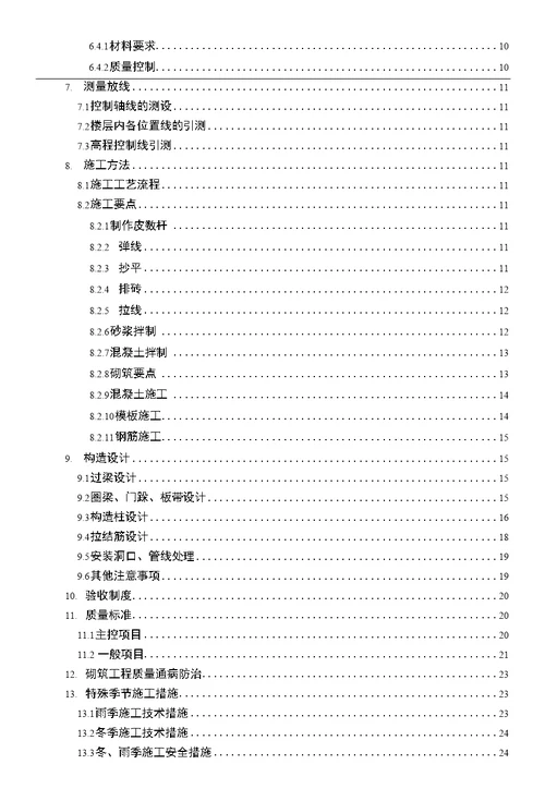 1.编制依据32.工程概况32.1工程概况32.2外墙砌体工程概况32.3内墙砌体工程