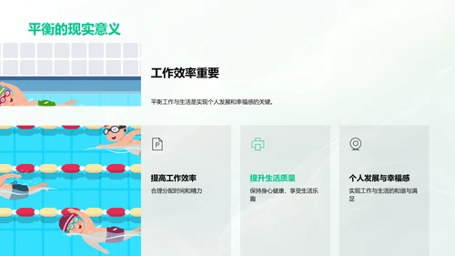 工作生活平衡讲座PPT模板