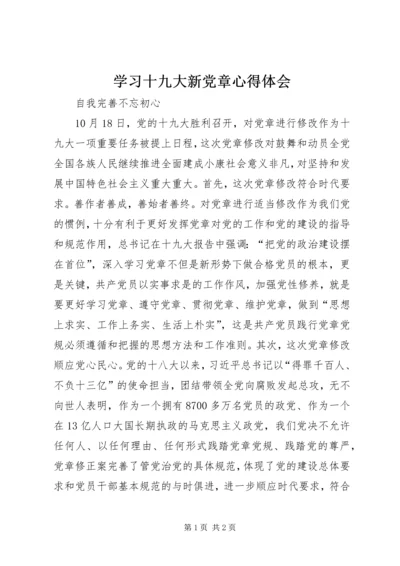 学习十九大新党章心得体会 (4).docx